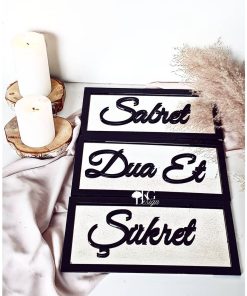 3 Cadres Noir fond miroir